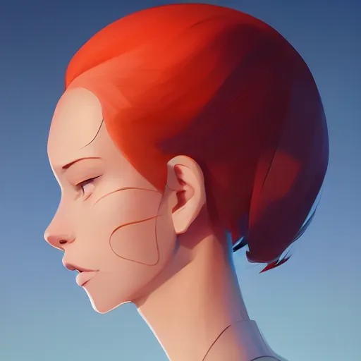 Image similar to face icon stylized minimalist mash, loftis, cory behance hd by jesper ejsing, by rhads, makoto shinkai and lois van baarle, ilya kuvshinov, rossdraws global illumination