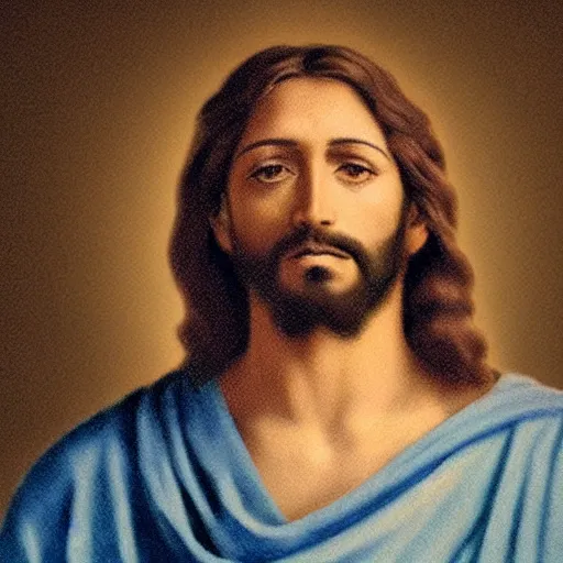 Prompt: amazing beautiful award winning portrait photo of jesus, very sharp and detailed, cinematic masterpiece, close up