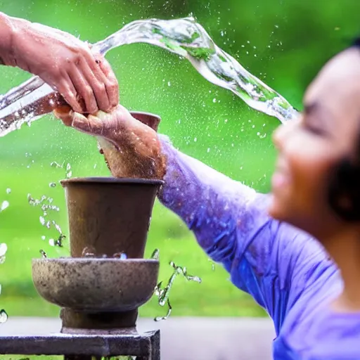 Image similar to two hands pouring water from them