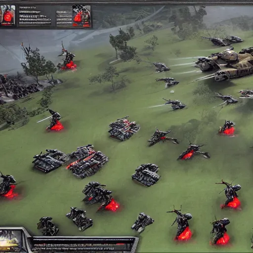 Image similar to supreme commander realistic warzone