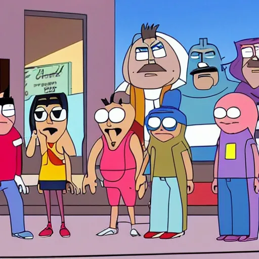 Image similar to regular show in bobs burger