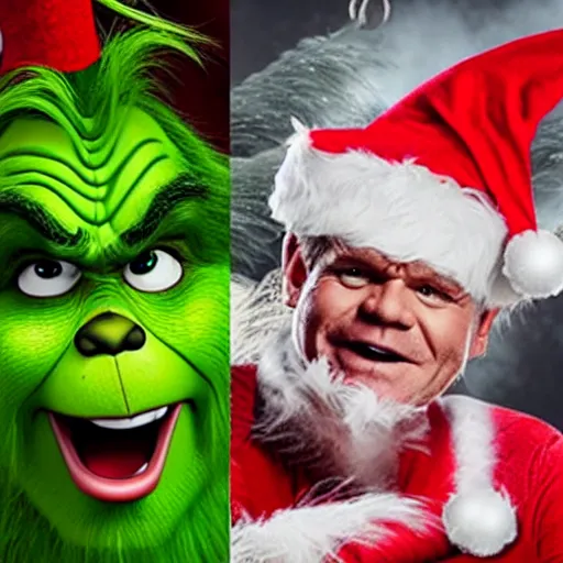 Image similar to gordon ramsey starring as the grinch movie still