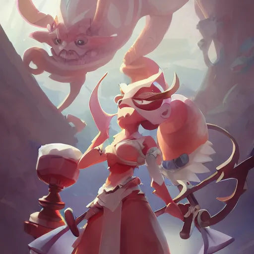 Prompt: Dofus fanart from dofus online , by Stanley Artgerm Lau, WLOP, Rossdraws, James Jean, Andrei Riabovitchev, Marc Simonetti, Yoshitaka Amano, ArtStation, CGSociety,