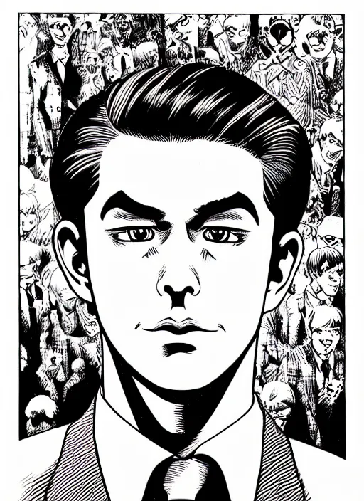 Image similar to portrait of archie andrews, intricate, highly detailed, illustration, art by junji ito, junji ito