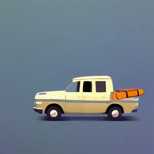 Image similar to goro fujita ilustration 4 x 4 car full of suitcases, painting by goro fujita, sharp focus, highly detailed, artstation