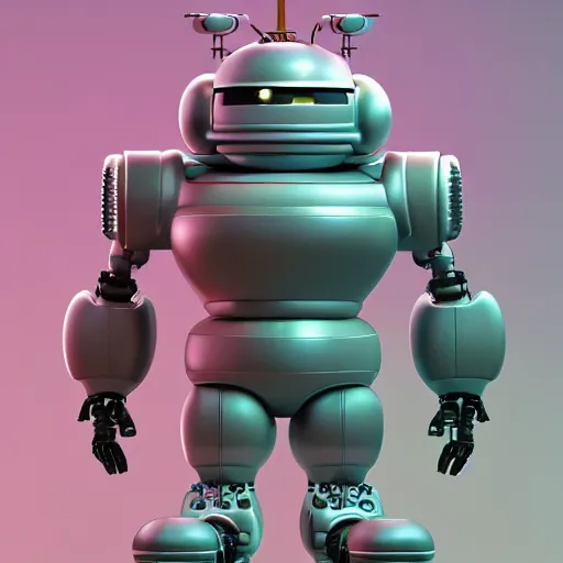 Prompt: fluffy robot character :: by beeple and James Gilleard and Justin Gerard :: ornate, dynamic, particulate, intricate, elegant, highly detailed, centered, artstation, smooth, sharp focus, octane render, 3d