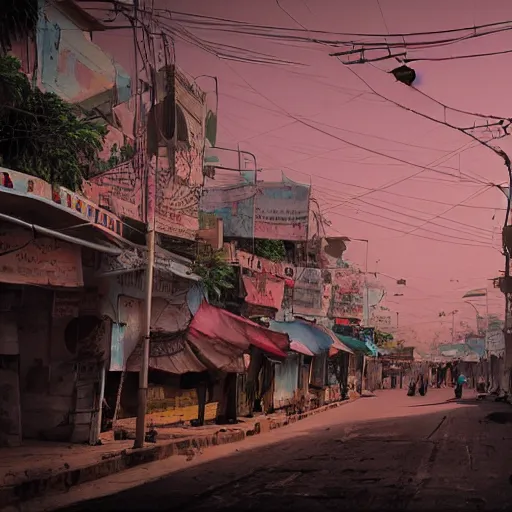 Image similar to Karachi, cinematic, digital art