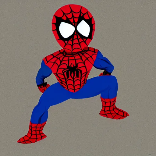 Image similar to spiderman in the style of south park