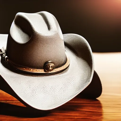 Image similar to phone wearing a cowboy hat, detailed