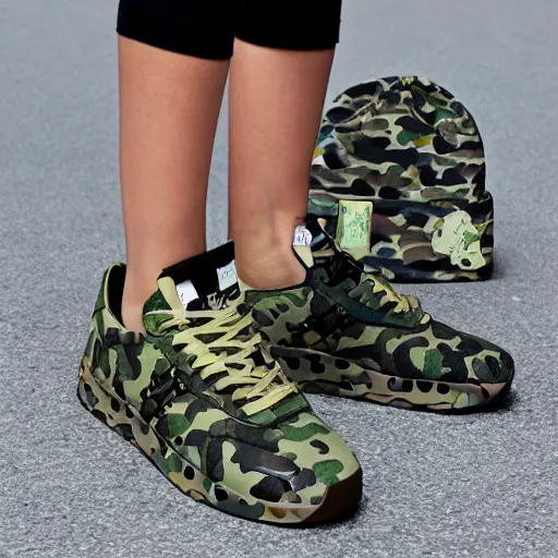 Image similar to bape abc camo all over