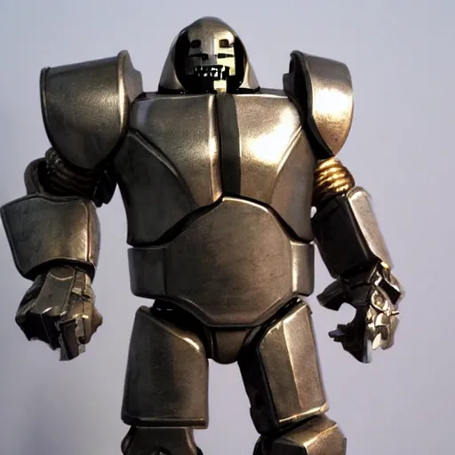 Image similar to tall bulky warforged made from stone that looks like karn from magic the gathering, full body portrait, protective stance, dungeons and dragons, fantasy, full body portrait, detailed, oil painting,