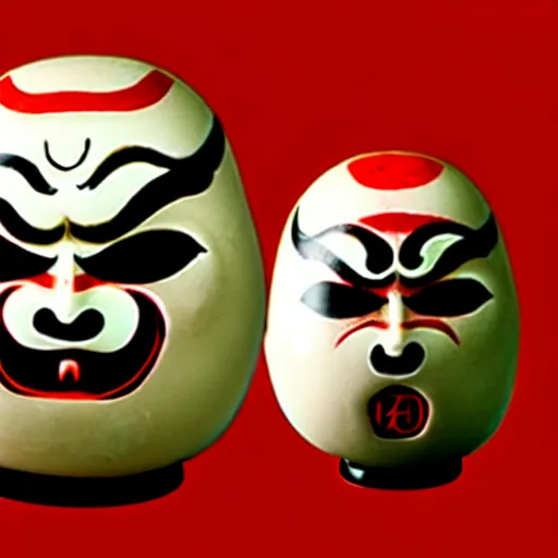 Image similar to daruma with demon head