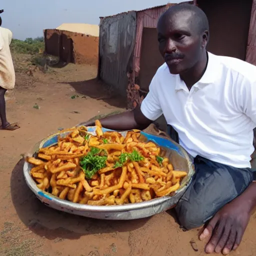 Prompt: vladimir poutine in africa