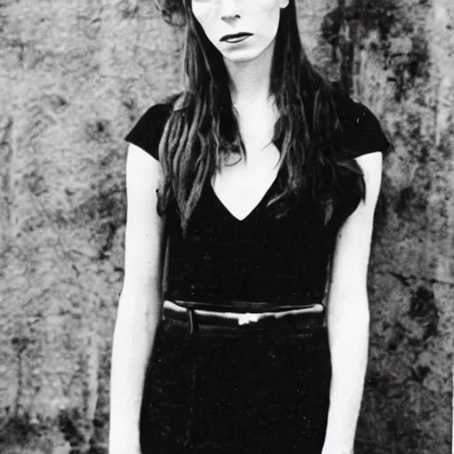 Prompt: David Bowie as a young woman