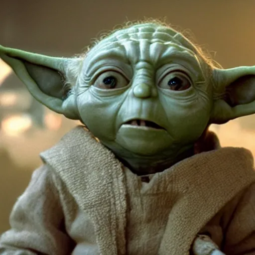 Prompt: Ryan Gosling as Yoda, cinematic photography