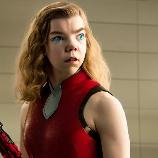 Image similar to Cyborg Anya Taylor-Joy