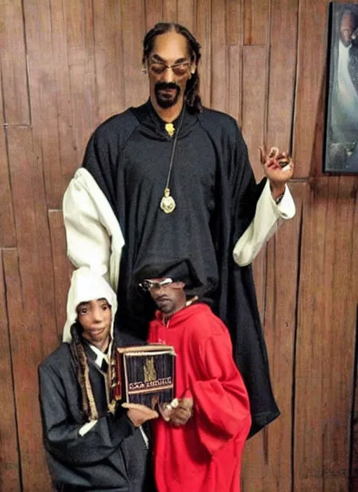 Prompt: Snoop dogg in the harry potter universe,gryfindor,hermiona