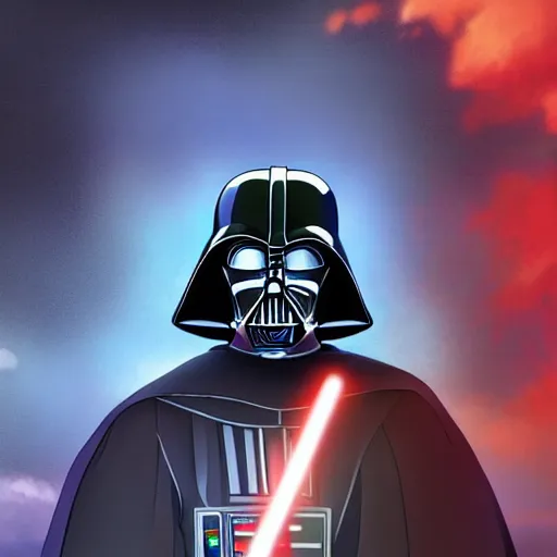 Prompt: Darth Vader as an anime character from Studio Ghibli. Beautiful. 4K.