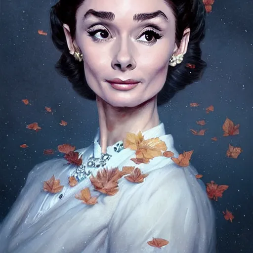 Image similar to audrey hepburn in an epic victorian novel, various backgrounds, intricate, elegant, highly detailed, digital painting, artstation, matte, illustration, art by artgerm, greg rutkowski, loish, rhads, ferdinand knab, makoto shinkai, lois van baarle, ilya kuvshinov, rossdraws, tom bagshaw