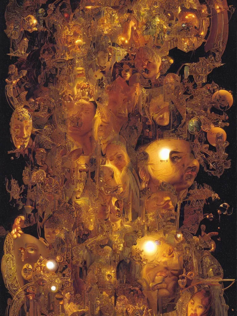 Prompt: Fortune Smiles on Those Who Imagine, by James C. Christensen and Wojciech Siudmak