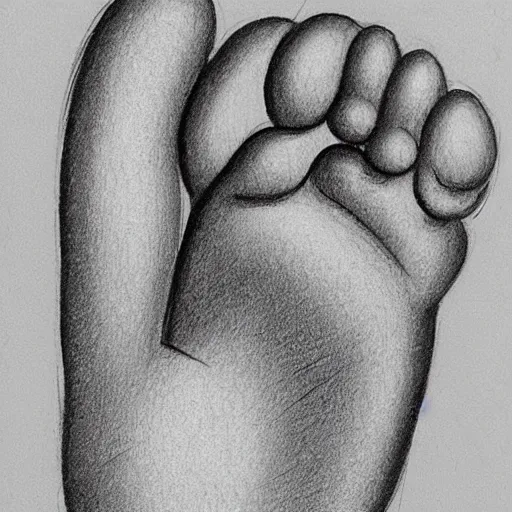 Image similar to a picture of a foot with a feather on it, a detailed drawing by michelangelo, featured on polycount, auto - destructive art, angular, flat shading, 2 d game art