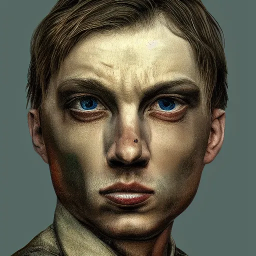 Prompt: portrait of yegor prosvirnin, photo - realistic, color image, 2 k, highly detailed, by h. r. giger