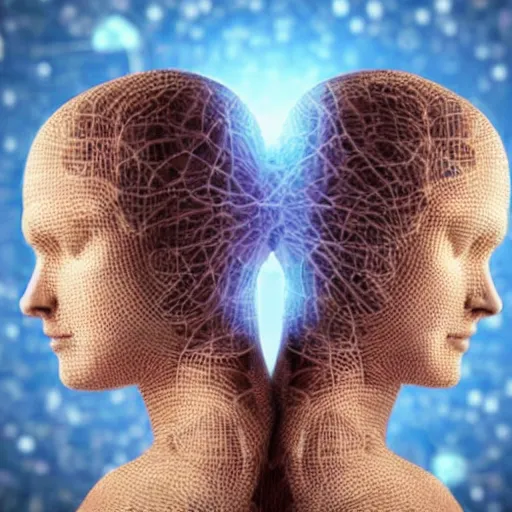 Neural synchronization between two people stable diffusion openart