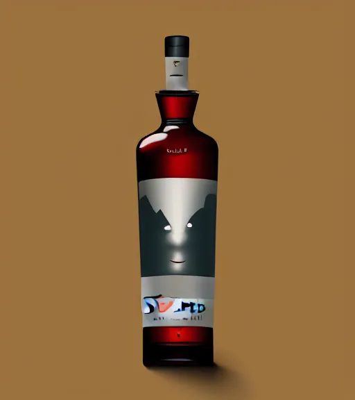 Image similar to face icon stylized minimalist bottle!! zoolnader whiskey!, loftis, cory behance hd by jesper ejsing, by rhads, makoto shinkai and lois van baarle, ilya kuvshinov, rossdraws global illumination