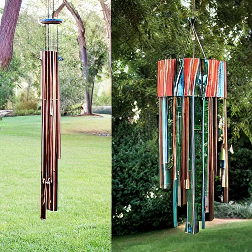 Image similar to professional photography of wind chimes