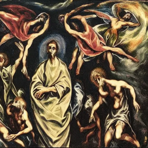 Image similar to El Greco, DMT visions