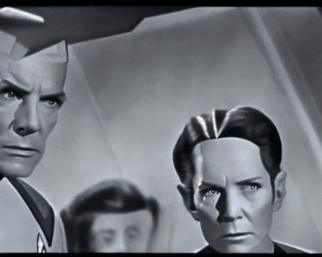 Prompt: a high - resolution video still from star trek from the 1 8 9 0 s, sharp focus, realistic