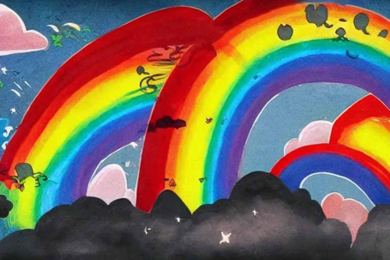 Image similar to nightmare!!!!!!! Rainbows