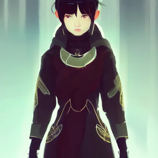 Image similar to a beautiful illustration of rosstran's nima character design, by guweiz and wlop and ilya kuvshinov and artgerm and makoto shinkai and studio ghibli, symmetrical eyes, aesthetic, gorgeous, stunning, alluring, attractive, artstation, deviantart, pinterest, digital art