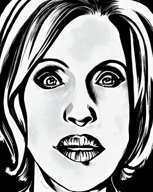 Prompt: a portrait of Dana Scully in the style of Jack Kirby