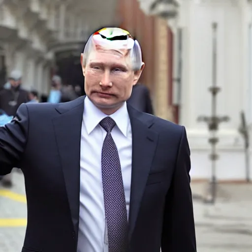 Image similar to wide putin walking