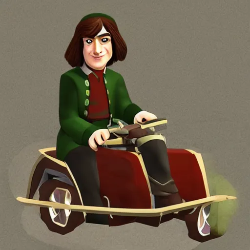 Prompt: lord farquad on a quad, animation concept