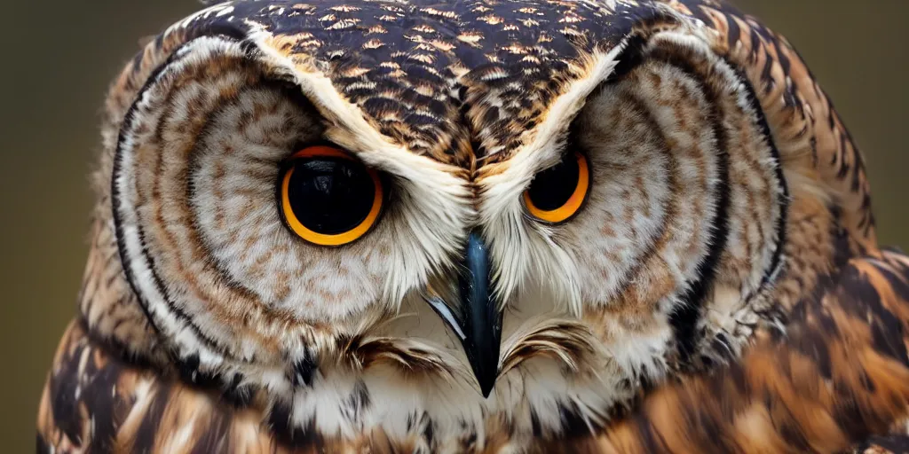 Prompt: scenic photo of an owl catching ancarrot focus on the owl's beak and eye. intricate eye. extremely large spread wings. extreme detail, hyperrealistic photo