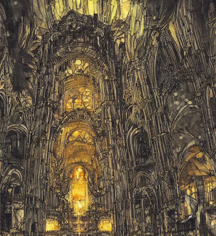 Image similar to underground cathedral by katsuhiro otomo