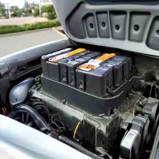 Image similar to an evil car battery