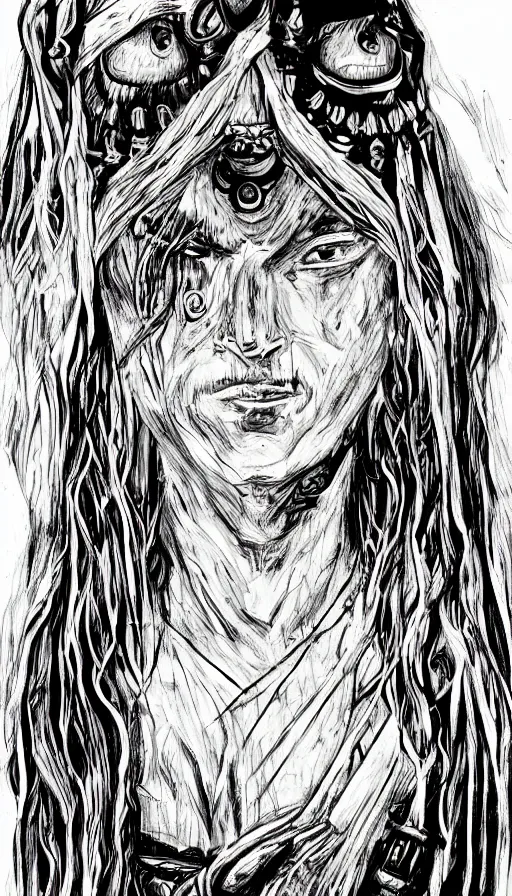 Image similar to portrait of a digital shaman, from kenshin