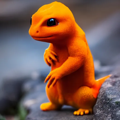 Image similar to real life charmander, professional photography, national geographic