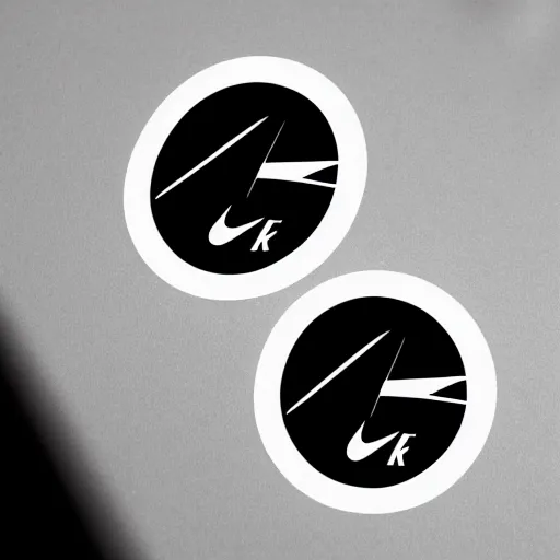 Image similar to black on white nike graphic design stickers in style of david rudnick, eric hu, y 2 k, brutalism