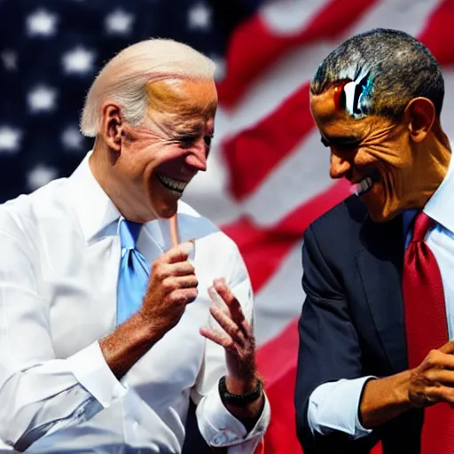 Image similar to joe biden and barack obama as roman gladiators