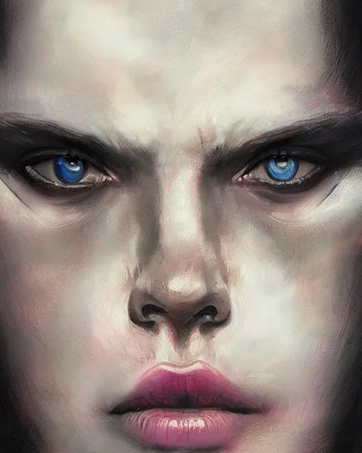 Prompt: a portrait of agent smith, digital art by dorina costras, close up portrait, highly detailed, artstationhq