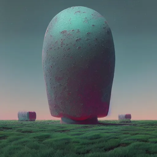 Image similar to A Landscape by Beeple and Jim Burns