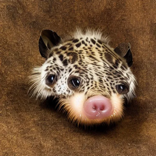 Image similar to A wide angle, studio photographic portrait of a new animal discovered by scientists. It is described as the weirdest animal ever discovered.