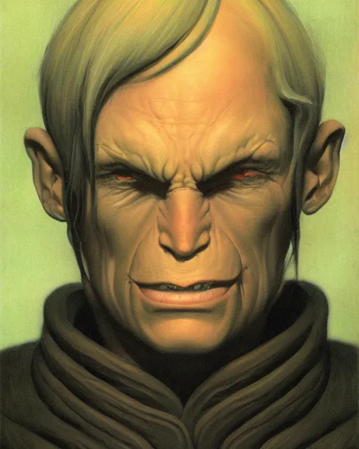 Prompt: grimthorn, portrait by ralph mcquarrie