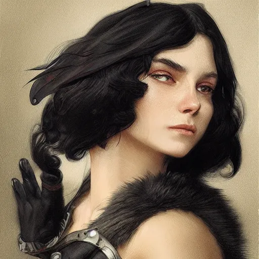 Prompt: portrait, cat person, black fur, pirate, doctor, pirate clothes, d & d, fantasy, intricate, elegant, highly detailed, digital painting, artstation, concept art, matte, sharp focus, illustration, art by artgerm and greg rutkowski and alphonse mucha