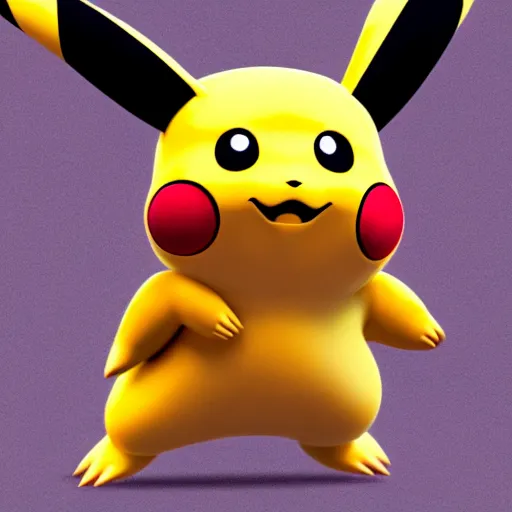 Image similar to pikachu with muscles, muscles, realistic, 4 k, photographic