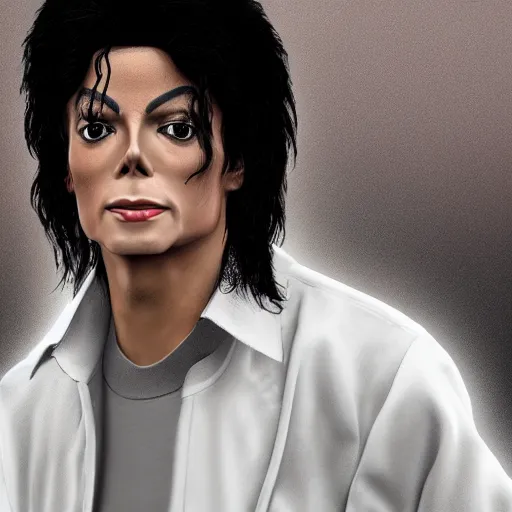 Prompt: hyperrealistic image of teenage michael jackson in thriller, stunning 3 d render, inspired by istvan sandorfi & greg rutkowski & unreal engine & xiang duan, perfect facial symmetry, dim volumetric cinematic lighting, 8 k octane comprehensive render, extremely hyper - detailed, incredibly lifelike attributes, intricate, real flesh texture, masterpiece, artstation, stunning,